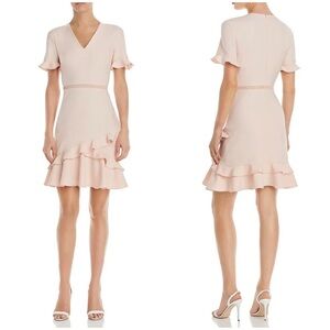 New! Shoshanna Belleme Blush Pink Dress with Eyelet Detail Mini Dress 🌸 10 NWT!